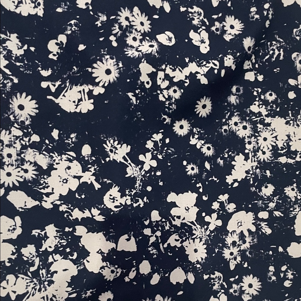 ANTONIO MELANI Navy Floral Dress with Mesh Panels - Picture 5 of 6